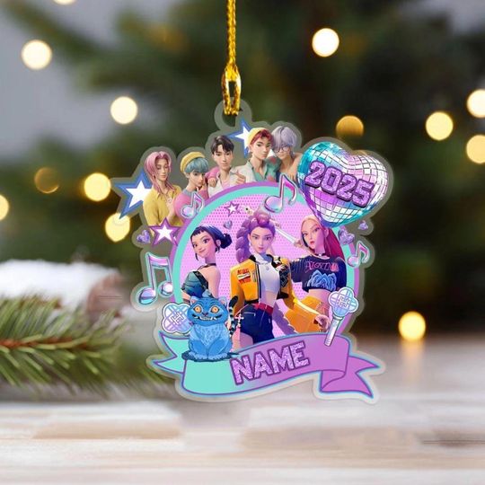 Discover Personalized Huntrix Christmas Ornament, Huntrix Christmas, Kpop Demon Hunter