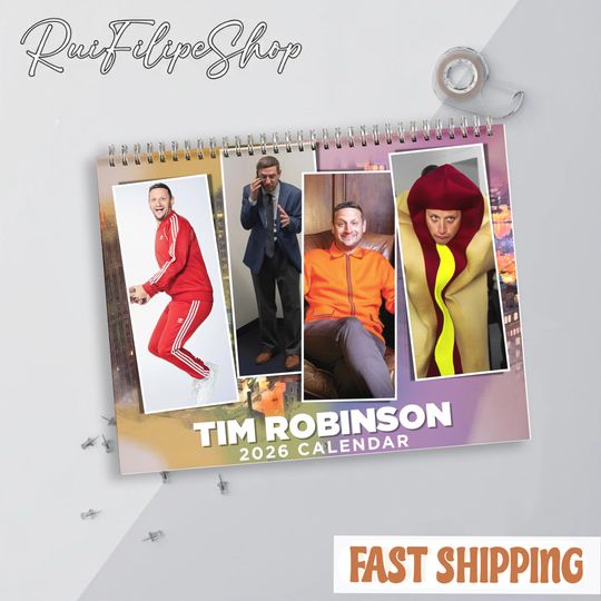 Tim Robinson Wall Calendar 2026, New Year Calendar, Unique Christmas Gift, Robinson Calendar Gift, Holiday Gift Ideas, Robinson Calendar