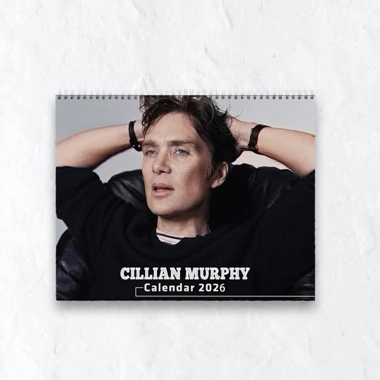 Cillian Murphy Calendar 2026 | Cillian Murphy 2026 Wall Calendar, Celebrity Wall Calendar 2026, Best Gift For Cillian Murphy Fan
