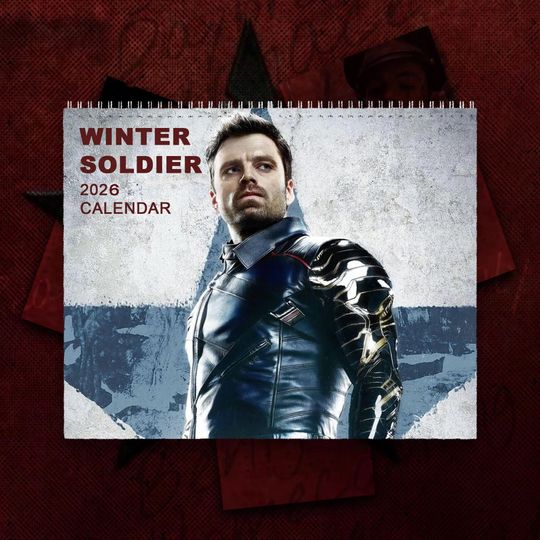 Discover Sebastian Stan 2026 Calendar, Wall Calendar 2026, Planner 2026, Sebastian Stan Mug Gift, Unique Holiday Gift, Gift for Fan, Winter Soldier