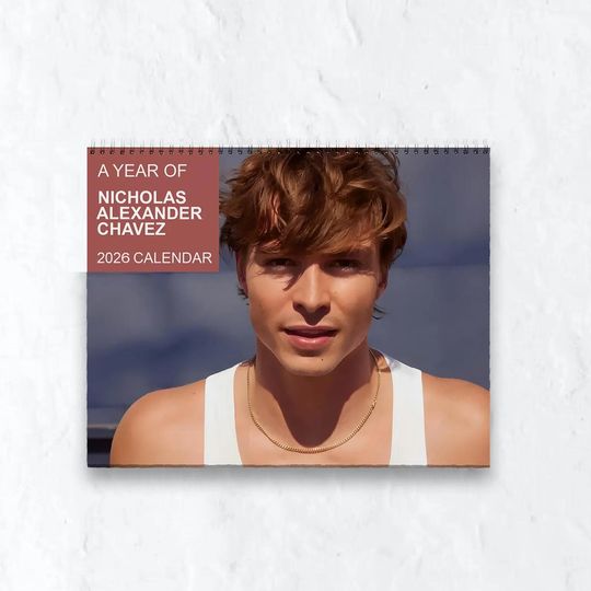 Discover 2026 Nicholas Alexander Chavez Wall Calendar,New Year Gift, 2026 Wall Calendar, 2026 Planner, Unique Gift, Custom Gift, Yearly Planner