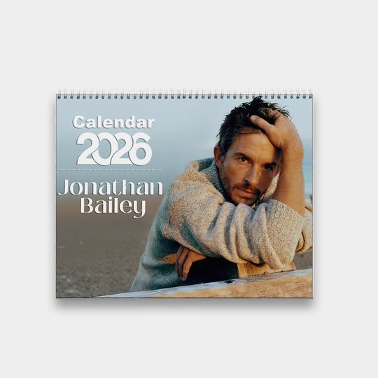 Jonathan Bailey 2026 Calendar | 2026 Wall Calendar | Gift for Fans | Jonathan Bailey 2026 Desk Calendar | Yearly Planner