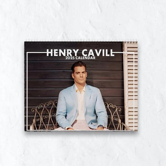 Henry Cavill Calendar - 2026 Calendar, Wall Calendar 2026, Planner 2026, Henry Cavill Mug Gift, Unique Holiday Gift, Christmas Gift