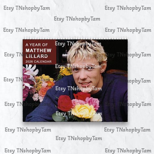 Discover Matthew Lillard 2026 Wall Calendar, Stu Macher New Year Calendar And Planner, Unique Christmas Gift, Calendar Gift, Holiday Gift Ideas