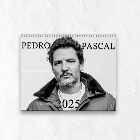 Discover Pedro Pascal 2026 Wall Calendar Planner, Pedro Pascal Celebrity Merchandise, Celebrity Crush Merch, Unique Holiday Gift, New Year 2026