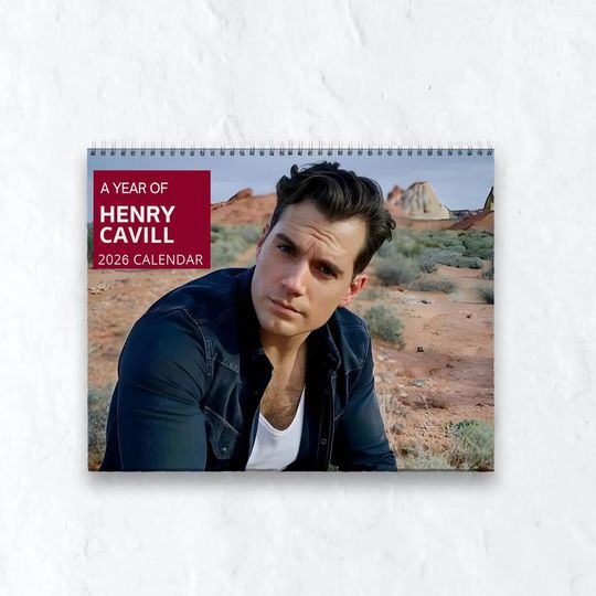 Henry Cavill Calendar - 2026 Calendar, Wall Calendar 2026, Planner 2026, Henry Cavill , Unique Holiday Gift, Christmas Gift, New Year Gift