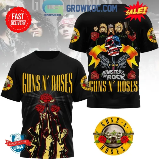 Guns N’ Rose Monsters Of Rock 3D Shirt