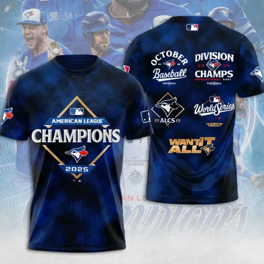 Discover Blue Jays 2025 American League Champions 3D Apparel