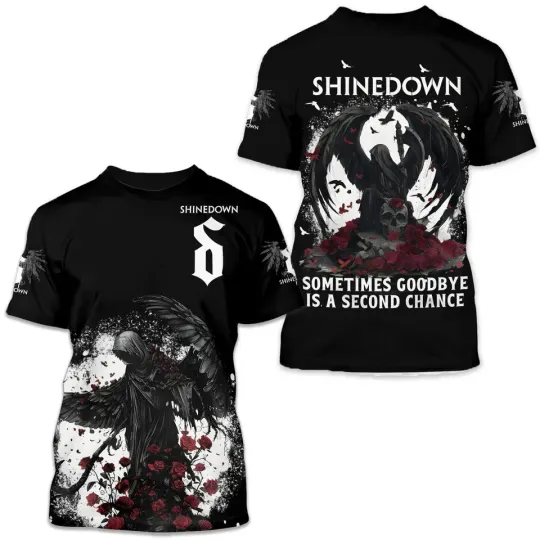 Discover shine down Sometimes Goodbye Is 2025 hot shirt 3d, cute gift dad 3d