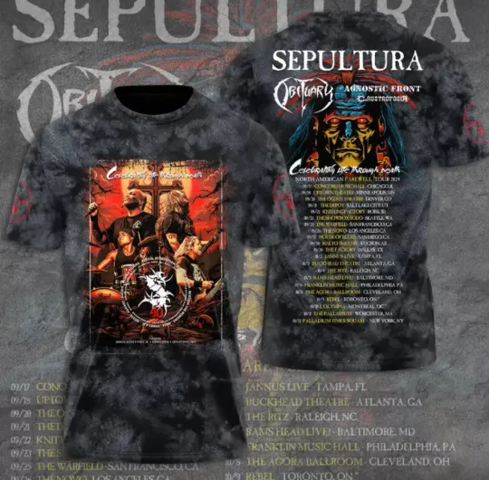 Sepultura 3D Shirt Celebrating The Through Death Gift For Fans