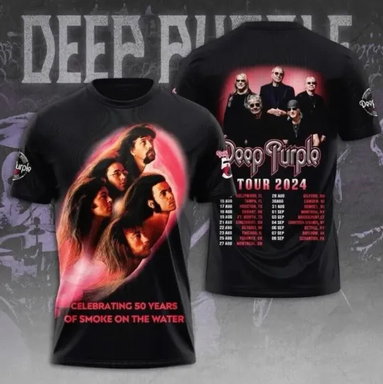 Deep Purple Shirt Rock Band Music T Shirt 3D All Over Print T Shirt