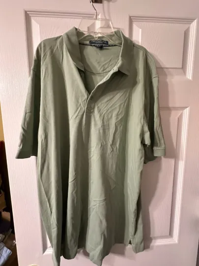 Discover Chestnut Hill Men’s Green 100% Cotton Short Sleeve Shirt Size L