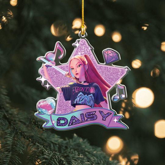 Discover KPOP Christmas Ornament 2025, Demon Hunters Ornament, Huntrix Keepsake, Gift For KPOP Fans