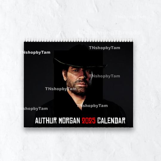 Arthur Morgan 2026 Wall Calendar, Sexy Arthur Morgan Calendar, 2 Sizes Retro Fictional Character Arthur Calendar, New Year Gift