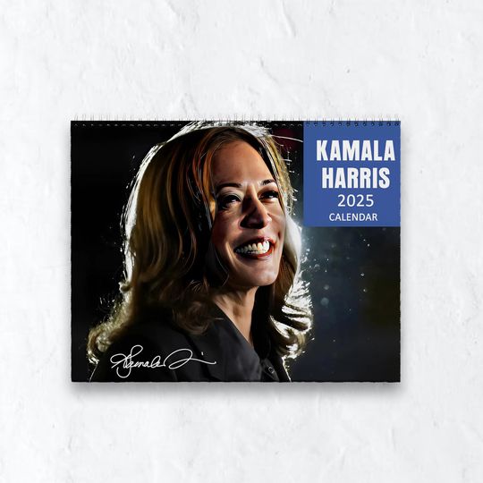 Discover Kamala Harris Wall Calendar 2026, Feminist Quote, Feminist Calendar 2026, Happy New Year Calendar, Gift for Kamala Supporter, New year Gift