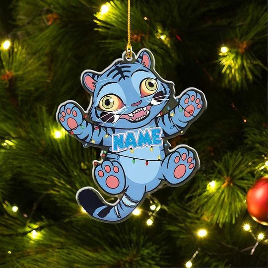 KPop Demon Hunters Derpy Tiger and Bird Ornament, Kpop Demon Hunter Derpy Tiger, Derpy and Sussy, Huntrix Christmas Ornament Decor