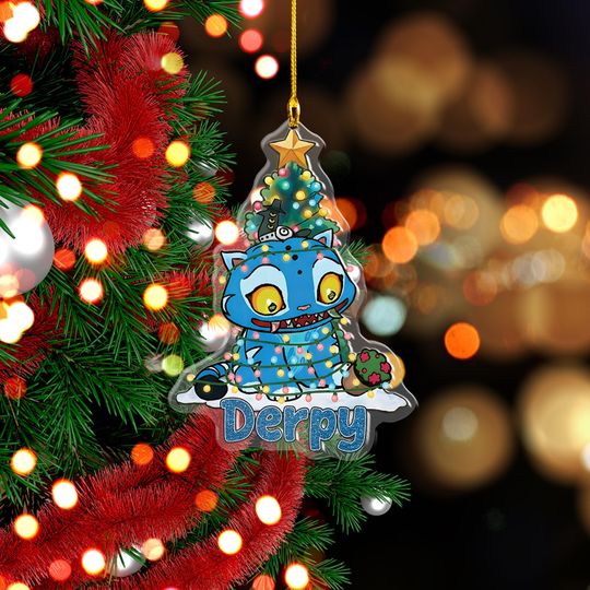 Derpy Kpop Demon Hunter Acrylic Ornament Christmas Halloween Custom Huntrix Ornament Personalized Decor Acrylic Ornament With Custom