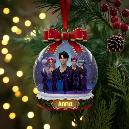 Custom Saja Boy Kpop Demon Hunter Acrylic Ornament, Kpop Saja Boy Christmas 2025 Decor, Kpop Demon Hunter Ornament, KPop Fan Christmas Gift