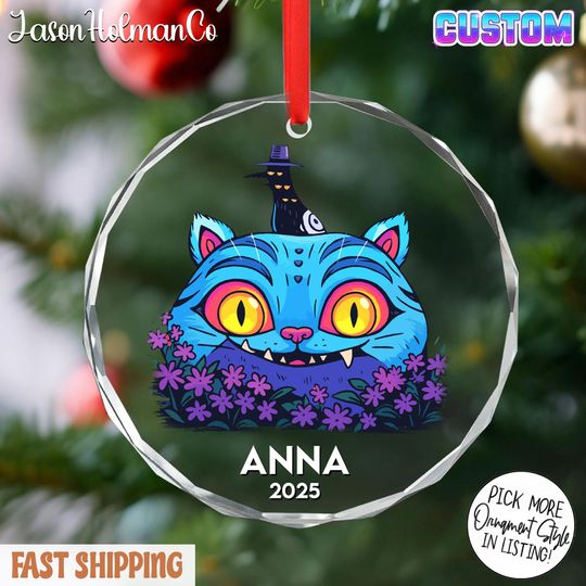 Discover Derpy Kpop Demon Hunter Acrylic Ornament Christmas, Custom Name + Year Huntrix Ornament, Personalized Decor Acrylic Ornament With Custom