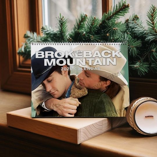Discover Brokeback Mountain 2026 Wall Calendar, Brokeback Mountain 2026 Calendar, Gift for Fan, Monthly Planner Holiday Gift, Unique Holiday Gift