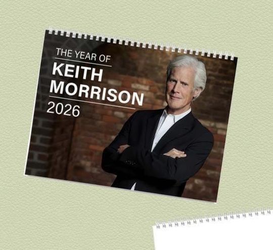 Discover Keith Morrison 2026 Wall Calendar, True Crime Quote Calendar, Aesthetic Home Office Decor, Unique Gift for Fans