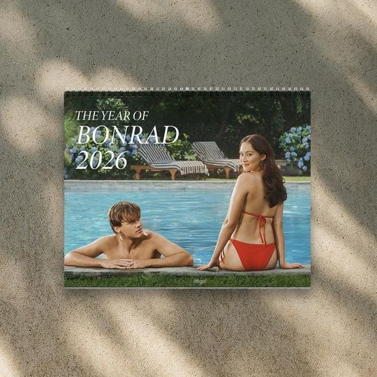 Discover Bonrad 2026 Calendar, Team Conrad Summer Vibes Wall Planner, The Summer I Turned Pretty Fan Gift, Coastal Holiday Home Decor