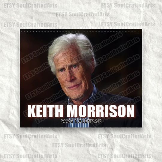 Keith Morrison Collectors Calendar 2026, True Crime TV Edition, Funny Quote Wall Calendar, Gift for Dateline Fans