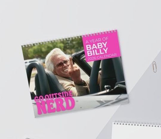 Discover Baby Billy 2026 Calendar and Planner, Funny TV Character Wall Calendar, Pop Culture Comedy Gift for Fans, Christmas Holiday Gift