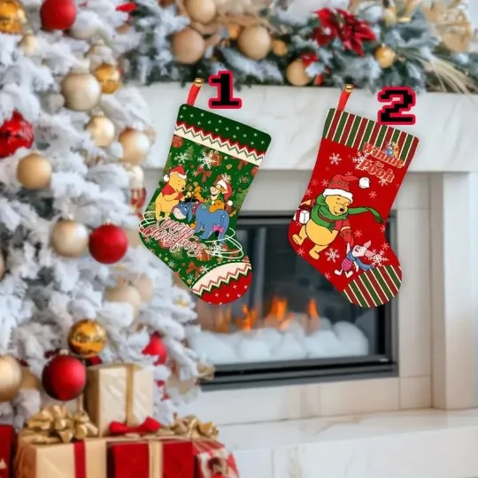 Discover Pooh Bear Vs Friends Happy Holidays Christmas Gift Winnie The Pooh Stocking