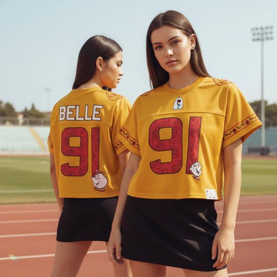 Discover 90s Belle Princess Rose 91 All-over Print Crop Top Baseball, Beauty And The Beast Baseball Jersey, Disney Princess Crop Top, Gift For Her