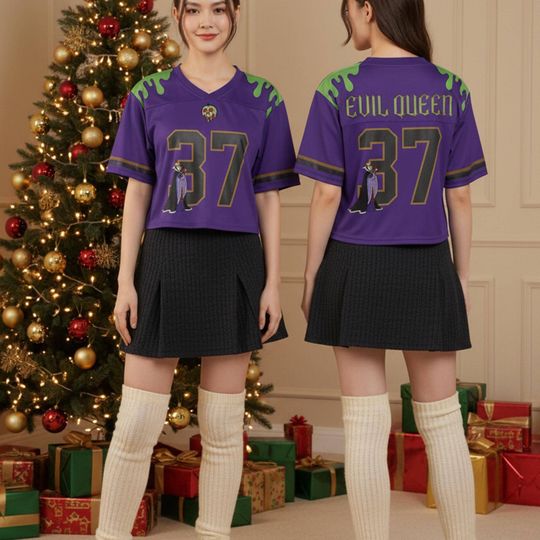 Discover Vintage Evil Queen 37 Purple Drip All-over Print Crop Top Baseball, Snow White And The Seven Dwarfs Crop Top, Disney Villain Baseball Jersey