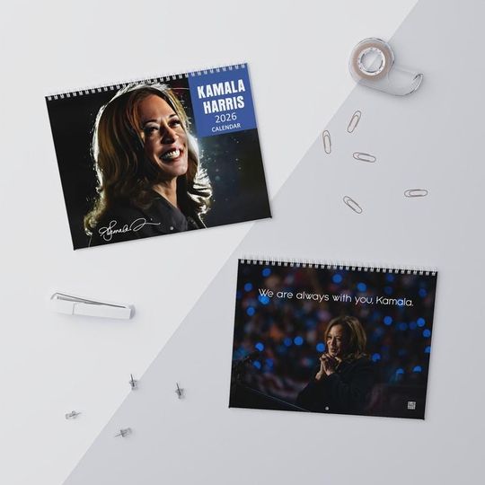 Discover Kamala Harris 2026 Calendar, Feminist Wall Planner, Political Activist Gift, Kamala Merch for Women, Empowerment New Year Gift