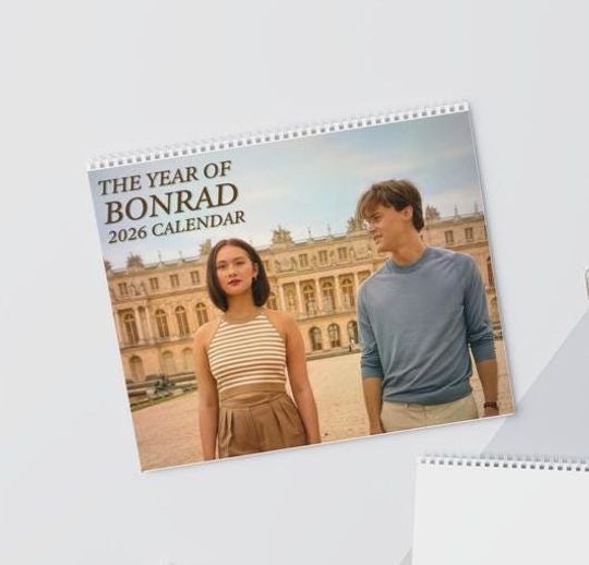 Discover Bonrad 2026 Calendar, Team Conrad Summer Vibes Wall Planner, The Summer I Turned Pretty Fan Gift, Coastal Holiday Home Decor