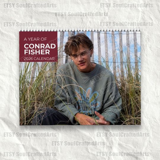 Christopher Briney 2026 Calendar, Conrad Fisher Wall Calendar, The Summer Turned Pretty Gift Idea, Aesthetic Room Decor