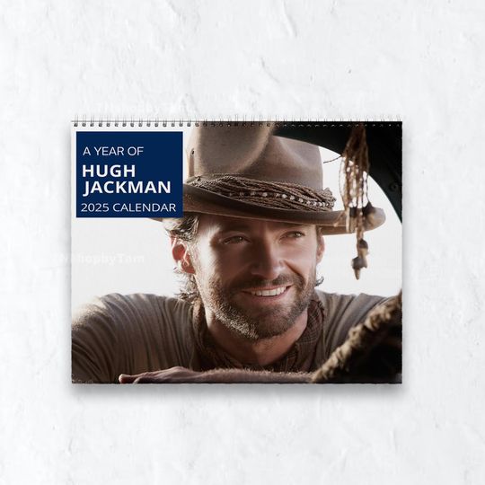 Hugh Jackman 2026 Calendar, Celebrity Fan Wall Planner, Funny Movie Star Gift, Celebrity Crush Merch, New Year Holiday Gift