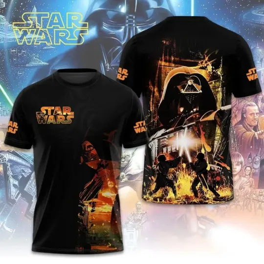 Star Wars x Darth Vader 3D Apparel T-shirt All Size