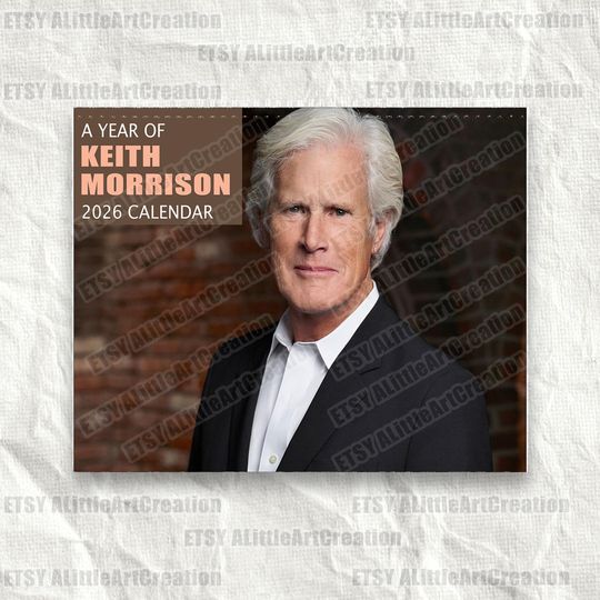 Discover True Crime Keith Morrison 2026 Wall Calendar, Best Lines Graphic Calendar, Gift for Crime Lovers, Funny Detective Decor