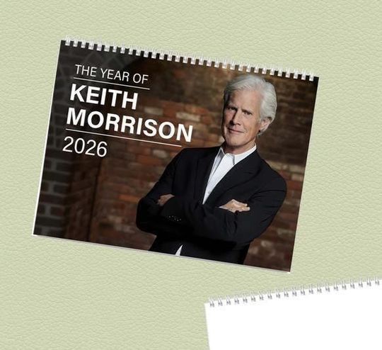 Discover True Crime Keith Morrison 2026 Wall Calendar, Best Lines Graphic Calendar, Gift for Crime Lovers, Funny Detective Decor