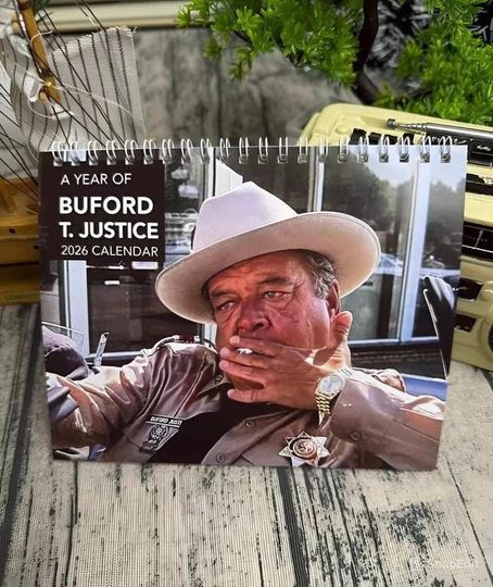Discover Best Lines of Sheriff Buford 2026 Wall Calendar, Smokey and The Bandit Inspired Planner, Funny Retro Quote Calendar, Christmas Holiday Gift