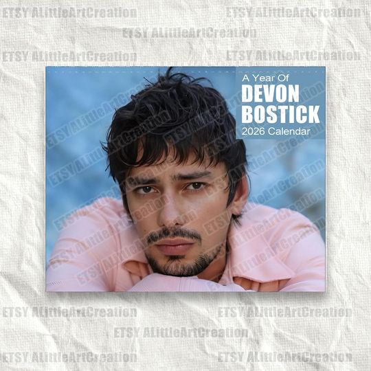 Discover A Year of Devon Bostick 2026 Calendar, Devon Bostick Wall Calendar, Celebrity Fan Gift, Actor 2026 Calendar for Fans