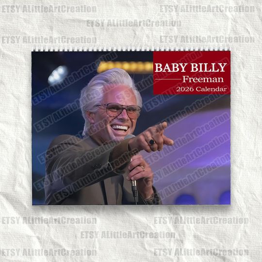 Discover Baby Billy Freeman 2026 Wall Calendar, Funny TV Character Comedy Planner, Pop Culture Monthly Art Gift, Colorful Fan Collectible