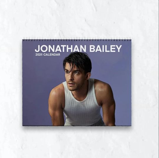Discover Jonathan Bailey Wall Calendar 2026, Jonathan Bailey Fan Merch, Pop Culture Home & Office Decor, New Year Actor Gift