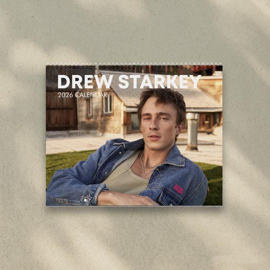 Drew Starkey 2026 Wall Calendar, Rafe Cameron OBX Fan Gift, Celebrity Wall Art Planner, Home & Office Decor, Holiday Gift Idea