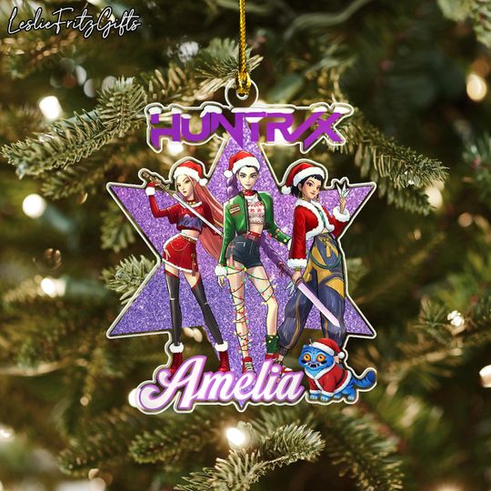 Discover Personalized Huntrix Christmas Ornament, Huntrix Christmas Ornament