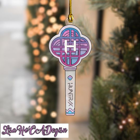 Discover HUNTRIX Kpop Demon Hunter Lightstick Ornament, Anime Girl Christmas Decor 2025