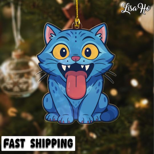 Discover Derpy Christmas Tree Tiger Kpop Demon Hunters Acrylic Ornament, Huntrix Ornament