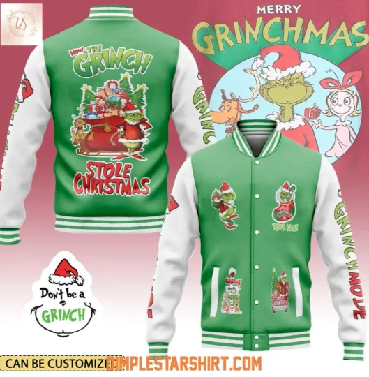 Discover Personalized How The funny character Stole Christmas Baseball Jacket