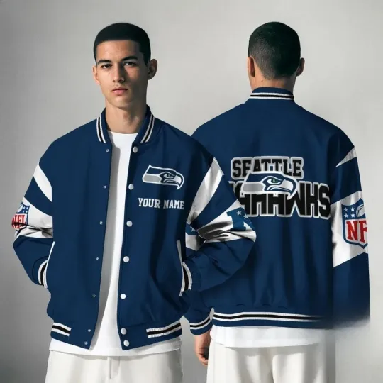 Seahawks National Football Conference Unisex Baseball Jacket