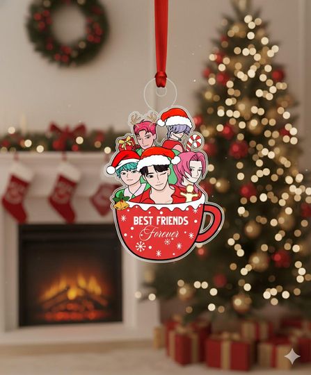 Christmas Demon Hunter Soda Pop Saja Boys Ornament, Huntrix Demon Hunter Saja Boys Decor