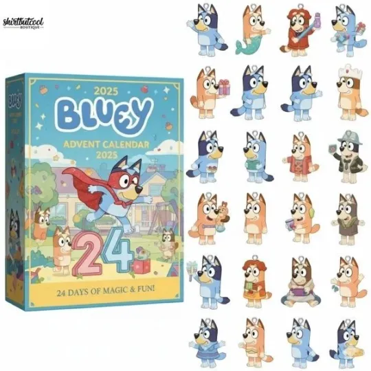 Discover HOT!!Kids Cartoon Inspired 2025 Advent Calendar 24-Day Holiday Countdown Gift